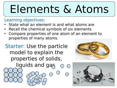 KS3 ~ Year 7~ Elements & Atoms