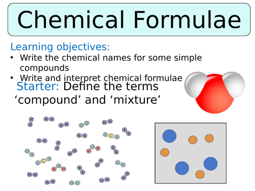 KS3 ~ Year 7 ~ Chemical Formulae