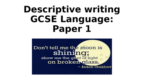 English Descriptive Writing GCSE