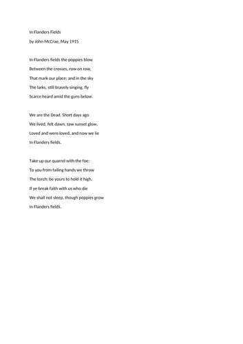 Remembrance Assembly