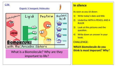 organic and inorganic compounds chart