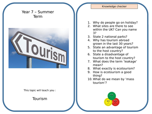 Tourism Knowledge Booklet
