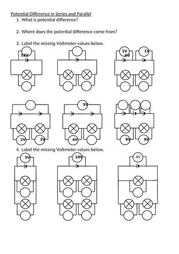 AQA GCSE Electricity Lesson 05 - Potential Difference in Series and Parallel