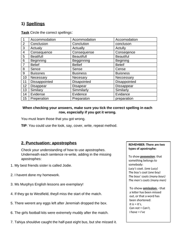 Literacy Booklet