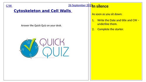 Cytoskeleton and Cell Wall's