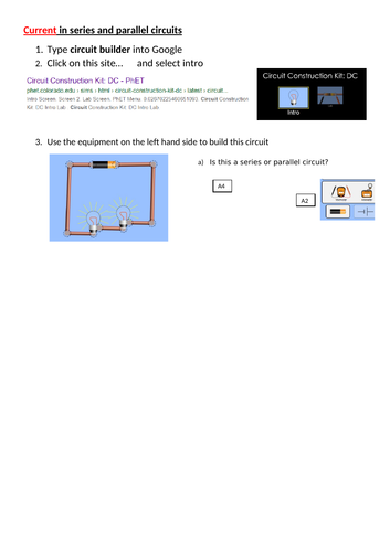 Series and Parallel Circuits - Current and Potential Difference