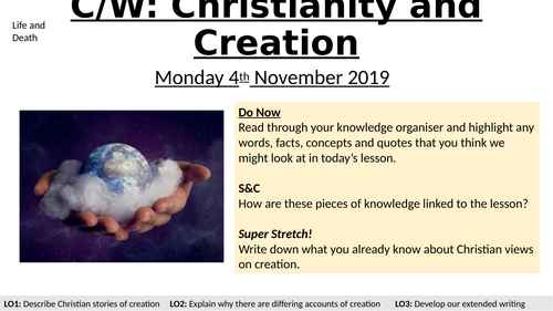 Eduqas GCSE 9-1: Christian Views on Creation