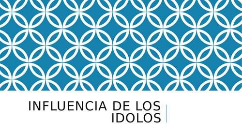 SPEAKING 3: Influencia de los idolos