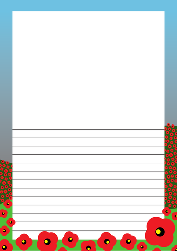 Remembrance Writing Frame
