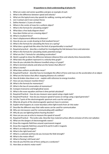 Physics AQA 9-1 P2 revision