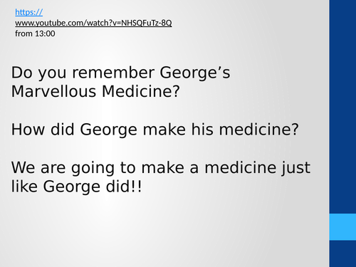 George's Marvellous Medicine Investigation