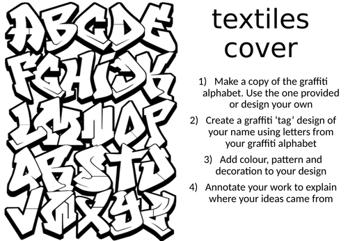 Cover Textiles Ks3 Graffiti Graphics Art Teaching Resources