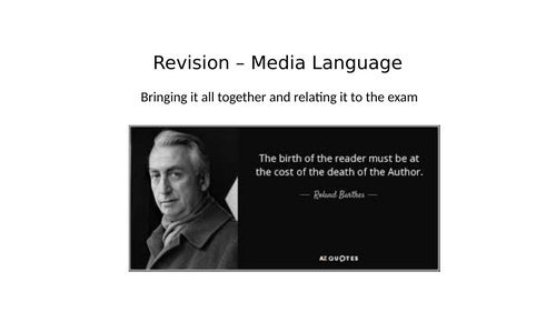 Media Language revision and review