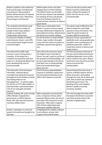 Making of modern Britain - Suez Crisis