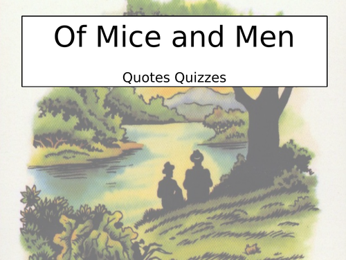 Of Mice and Men Revision Resources