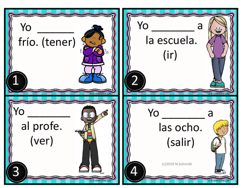 irregular-yo-form-spanish-task-cards-tengo-vengo-digo-soy-estoy-voy-etc-teaching-resources