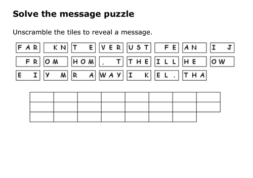 Solve the message puzzle from Saving Private Ryan