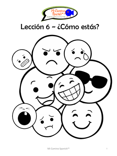 ¿Cómo estás? (Emotions) - Spanish (5 fun worksheets!)