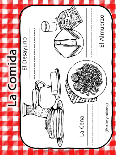 Spanish Food Vocabulary! (11 fun worksheets!)