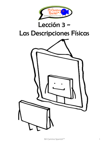 Physical Descriptions - Spanish (8 fun worksheets!)