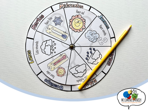 Make Your Own Spanish Weather Wheel!