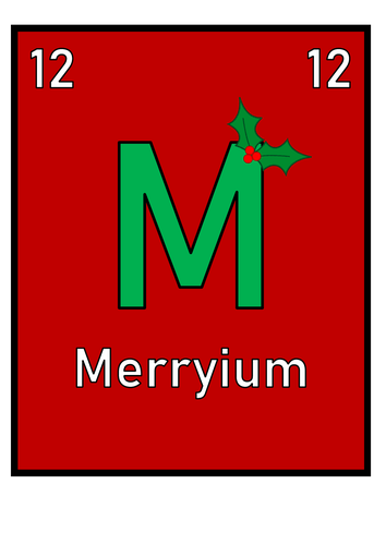 Christmas Science Elements Display