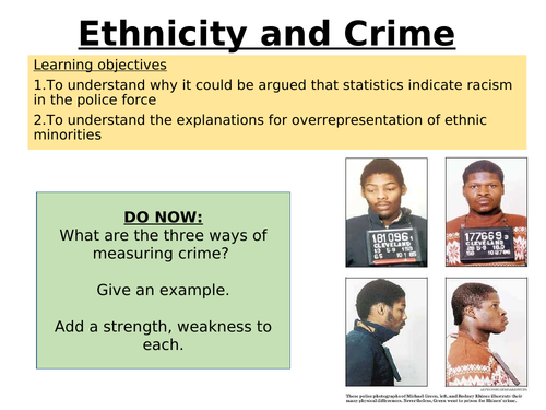 Ethnicity and Crime