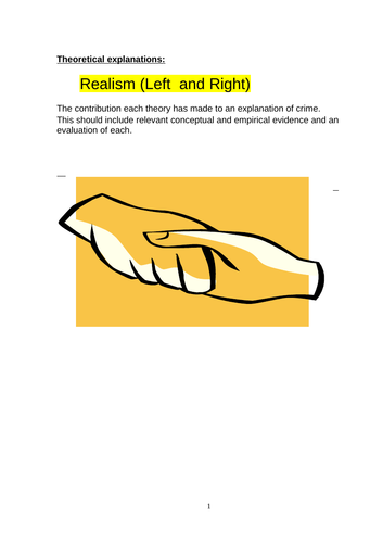 Realism Explanation Booklet