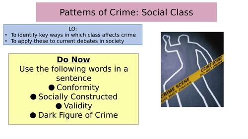 Patterns of Social Class and Crime