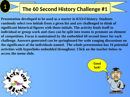 Historical Initial Challenge 1