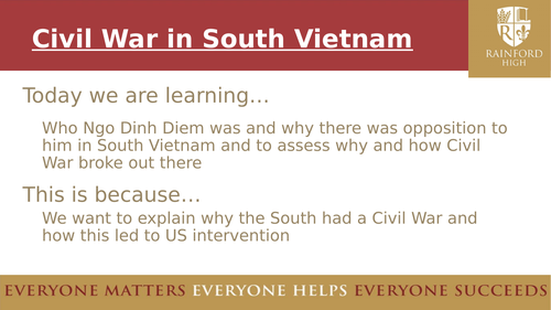 AQA GCSE Vietnam, Civil War in Vietnam