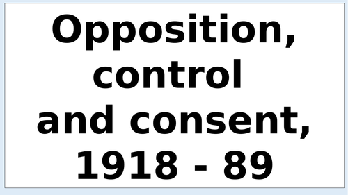 Political extremism and crisis 1918-33