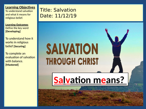 Jesus and salvation