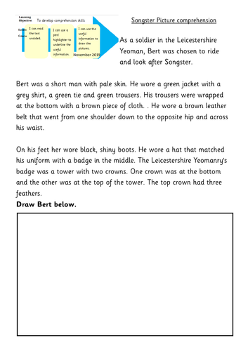 Songster Picture Comprehension