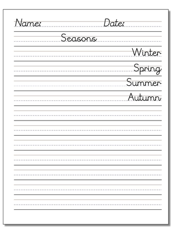 Handwriting Practice for Left Handers