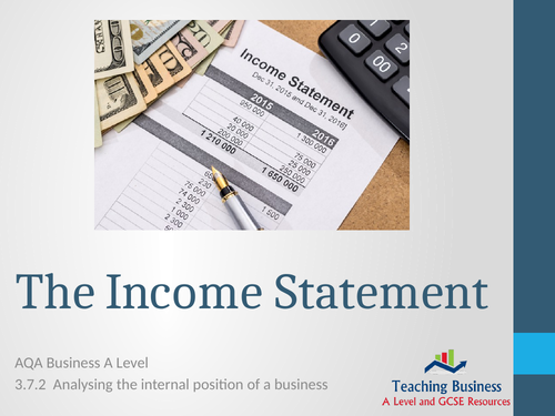 AQA Business - Income Statements