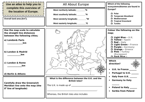 KS3 Europe and Plate Tectonics