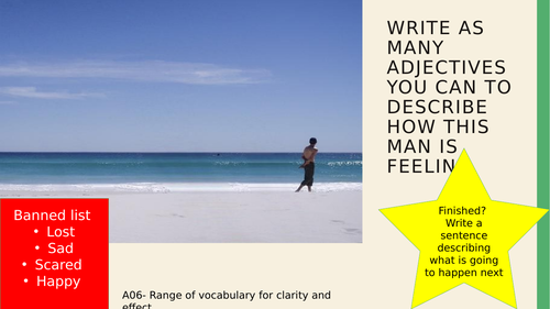 Narrative Writing using the opening of Lost.