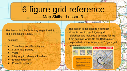 Map Skills - 6 Figure Grid Reference