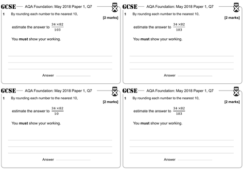 Approximating Calculations - GCSE Questions - Foundation - AQA