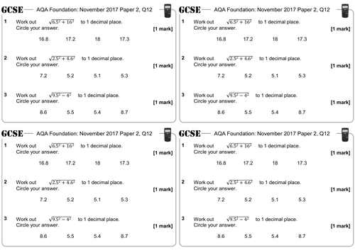 Using a Calculator - GCSE Questions - Foundation - AQA