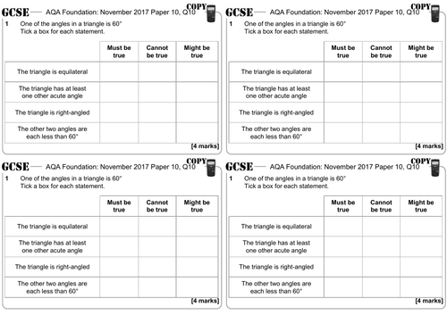 Angles in Polygons - GCSE Questions - Foundation - AQA