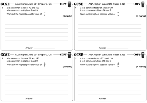 Finding LCM and HCF With Prime Factorisation - GCSE Questions - Higher - AQA