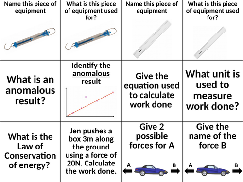 Forces and Motions Revision KS3