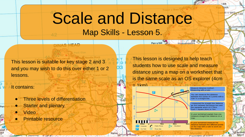 Map Skills - Measuring distance and scale