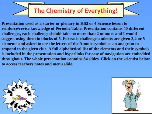 Chemistry of Everything