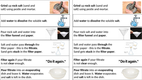 Filtration Card Sort