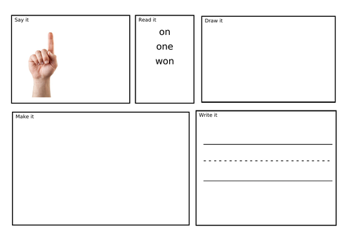 Number Recognition and Formation