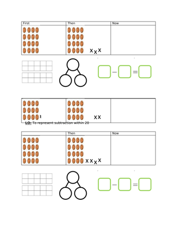 Year 1- Subtraction within 20