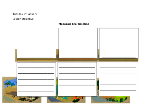 Dinosaur Timeline Activity